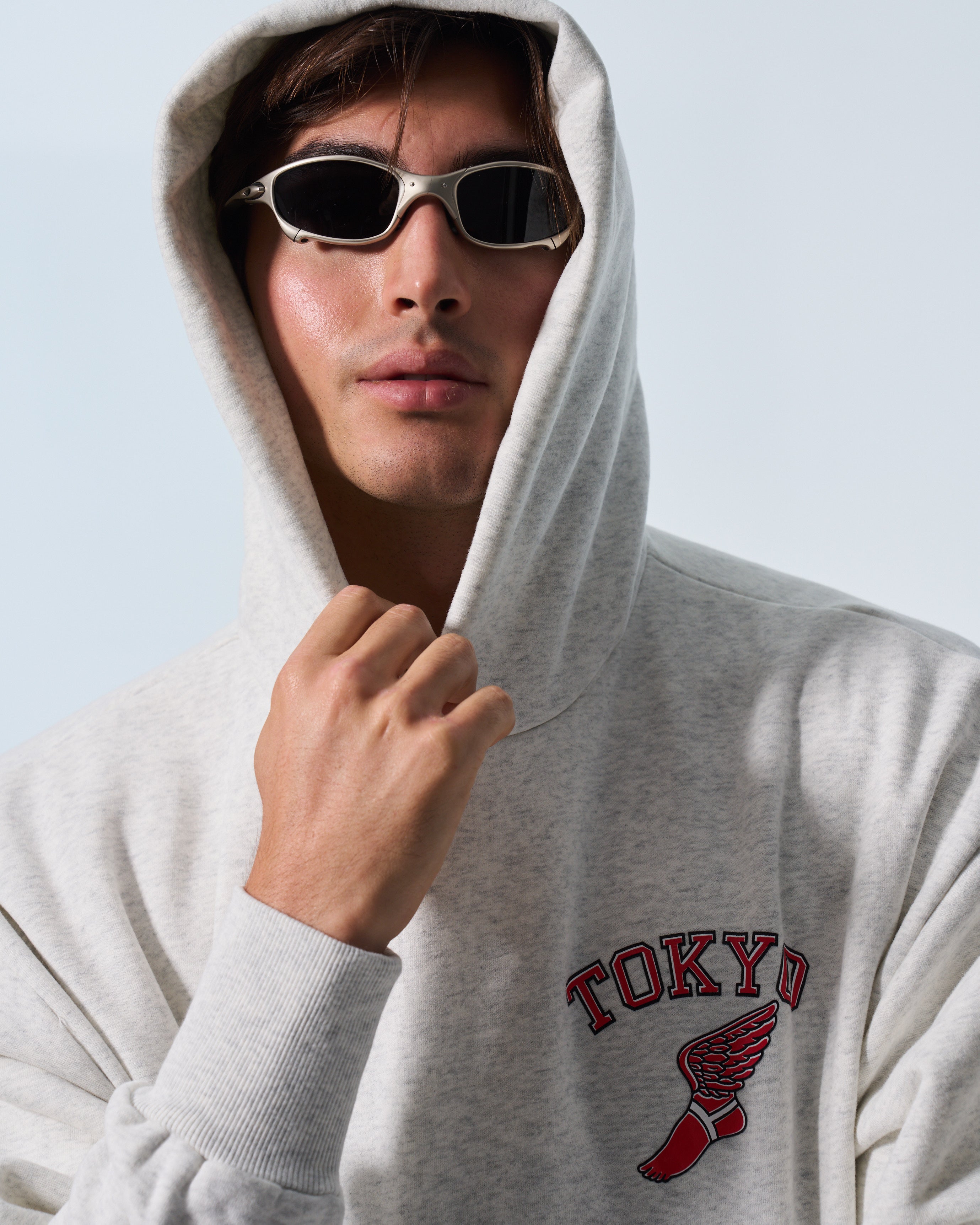 *PRE ORDER* Winged foot hoodie (Grey)