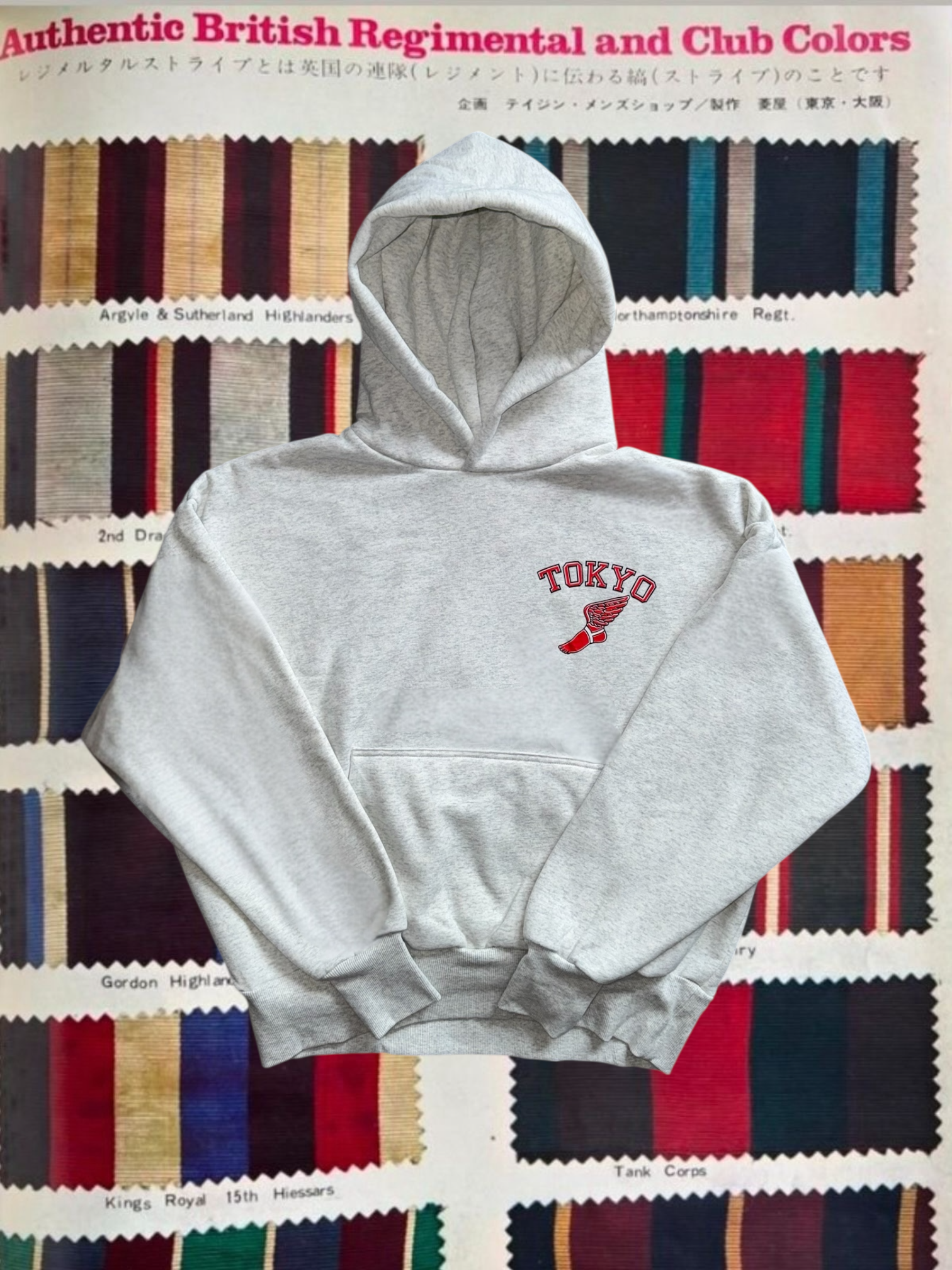 Winged foot hoodie (Grey)
