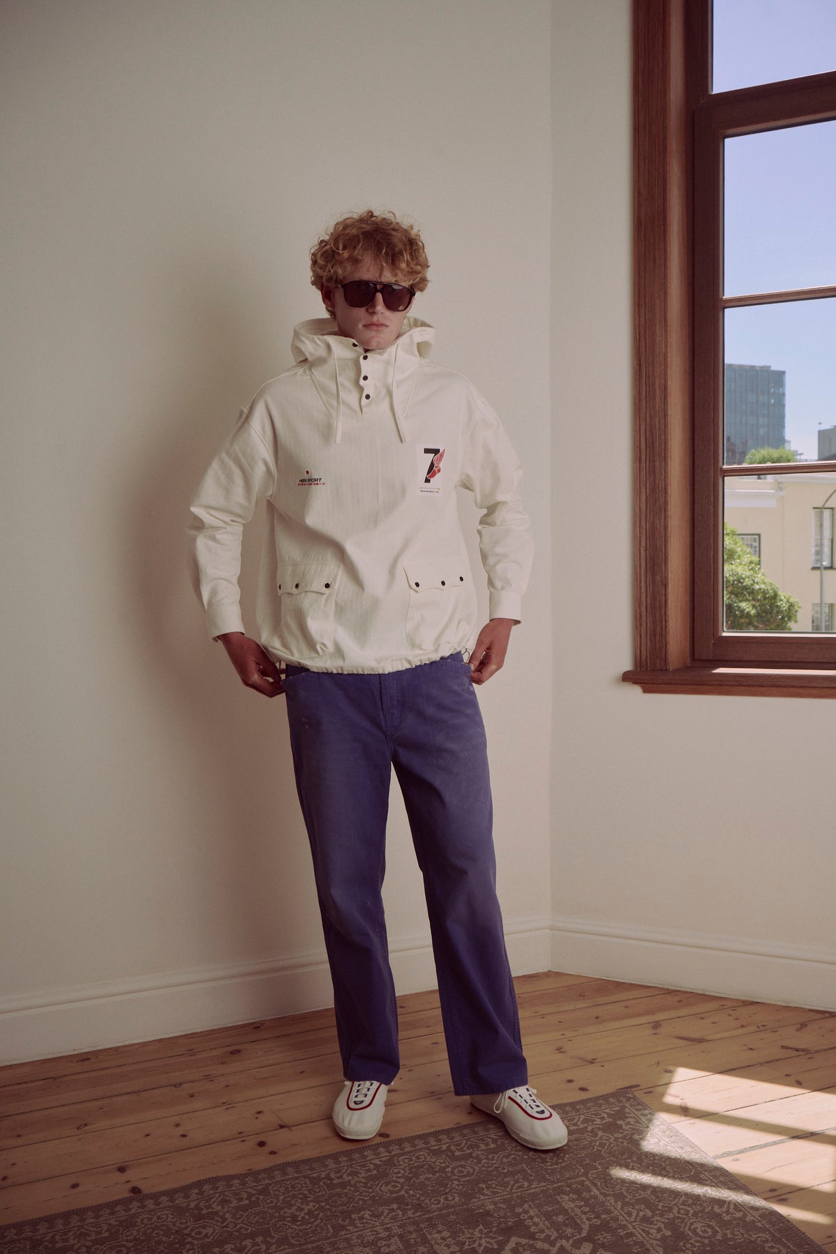 Tokyo Athletic Club Ski Jacket (White herringbone)