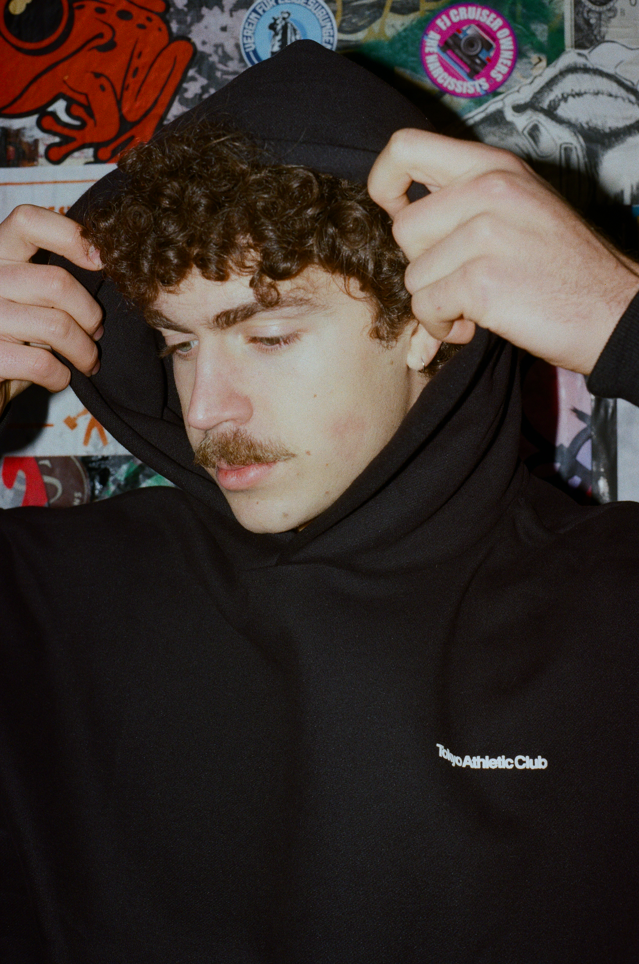 Tokyo Athletic Club basic logo cropped hoodie