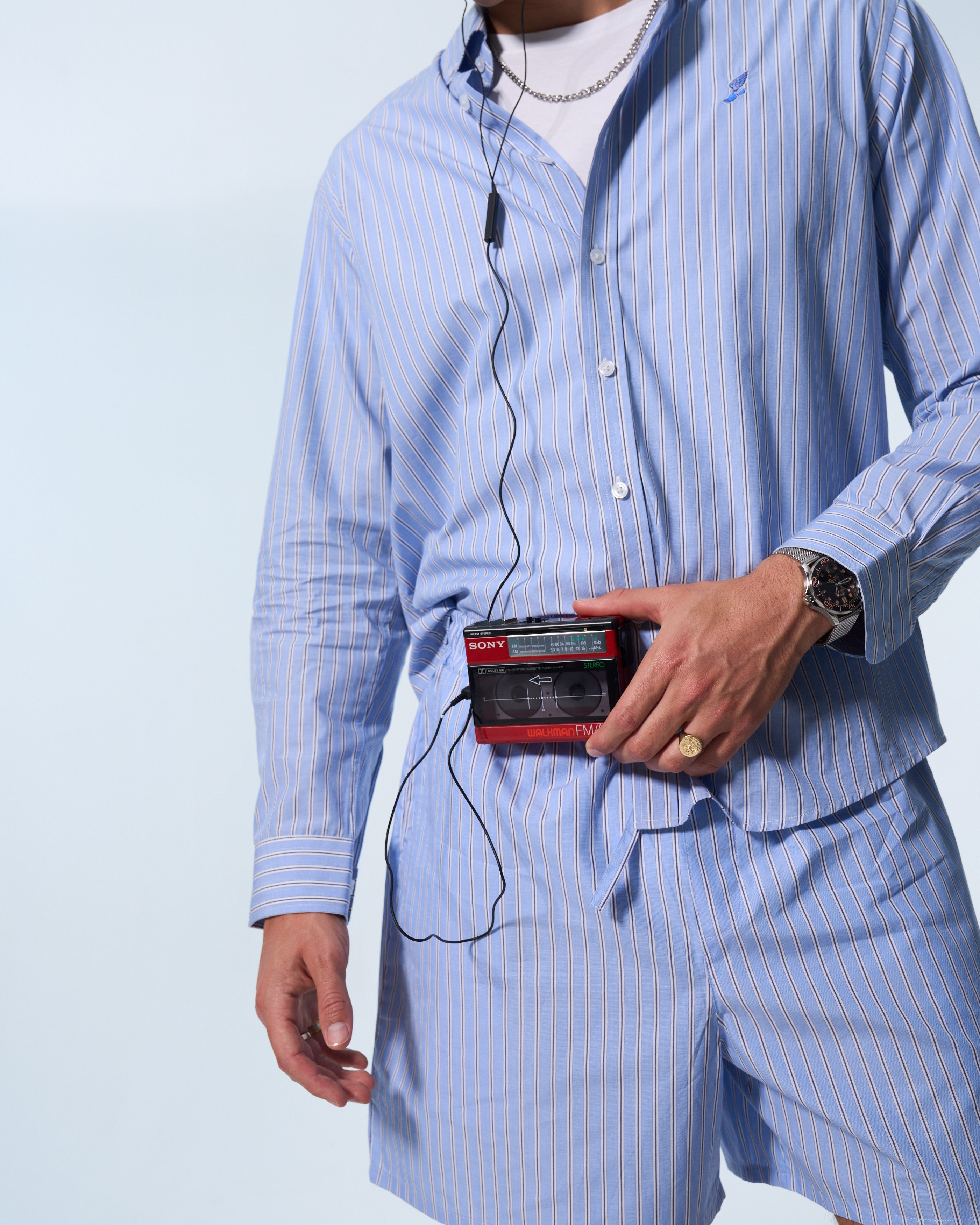 *PRE ORDER* Blue Poplin button down