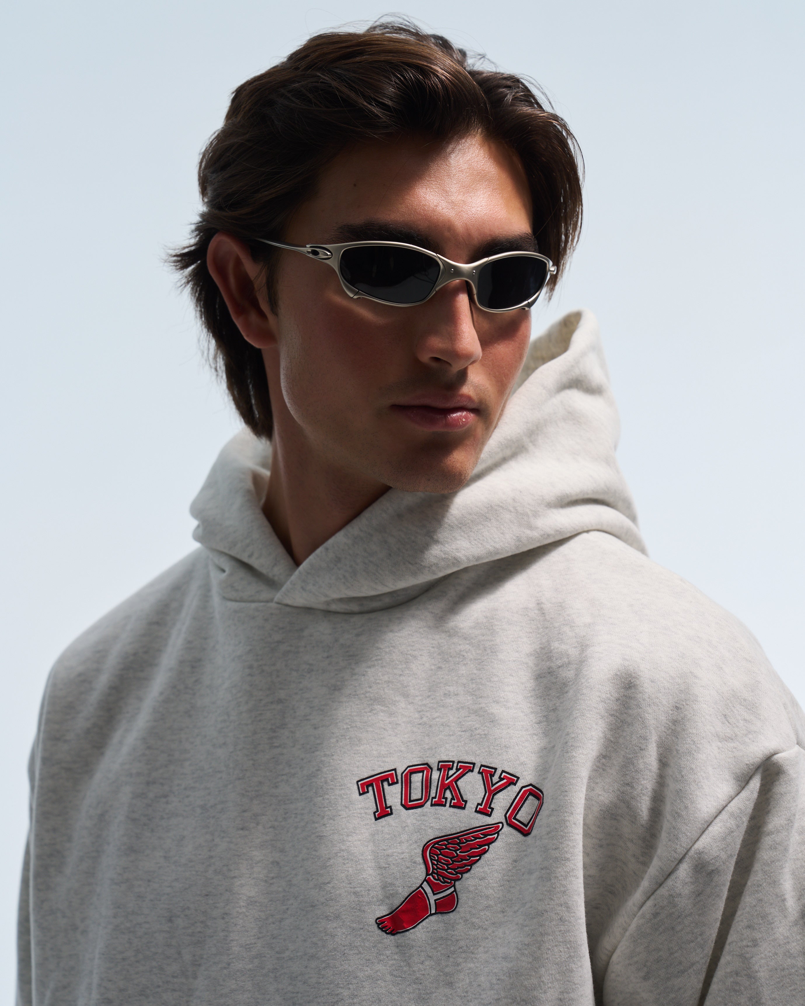 *PRE ORDER* Winged foot hoodie (Grey)