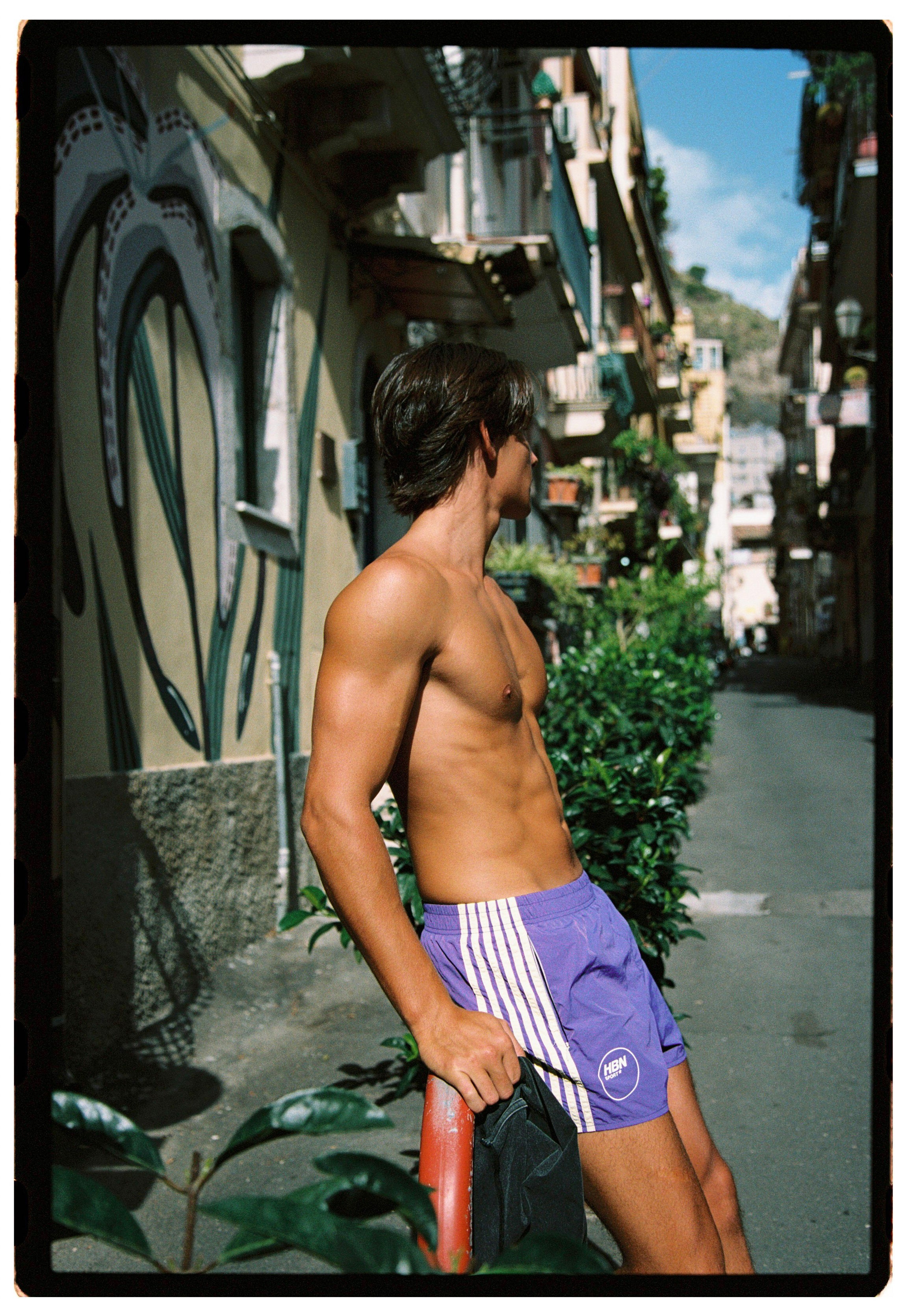 *PRE ORDER* Seaside Nylon Track Shorts (Purple)