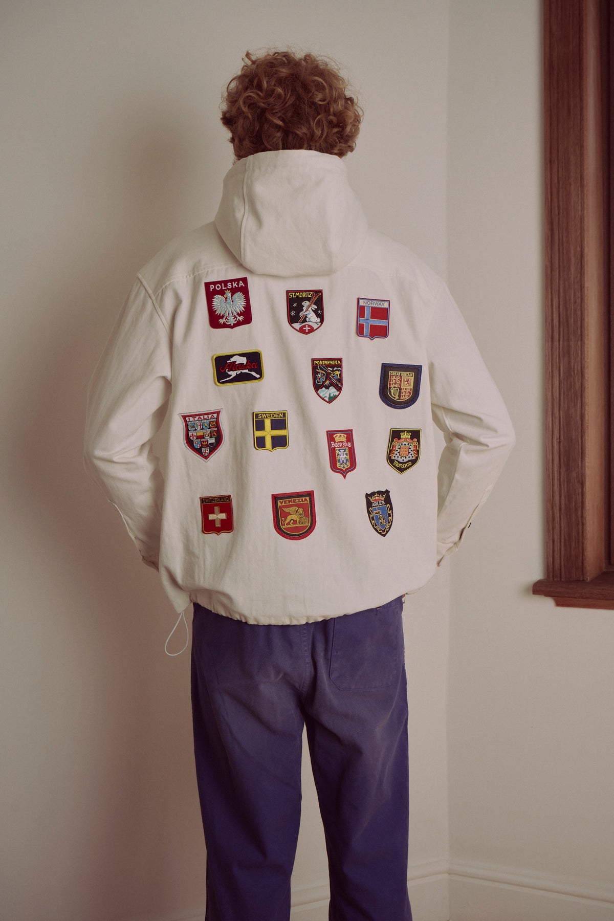 Tokyo Athletic Club Ski Jacket (White herringbone)