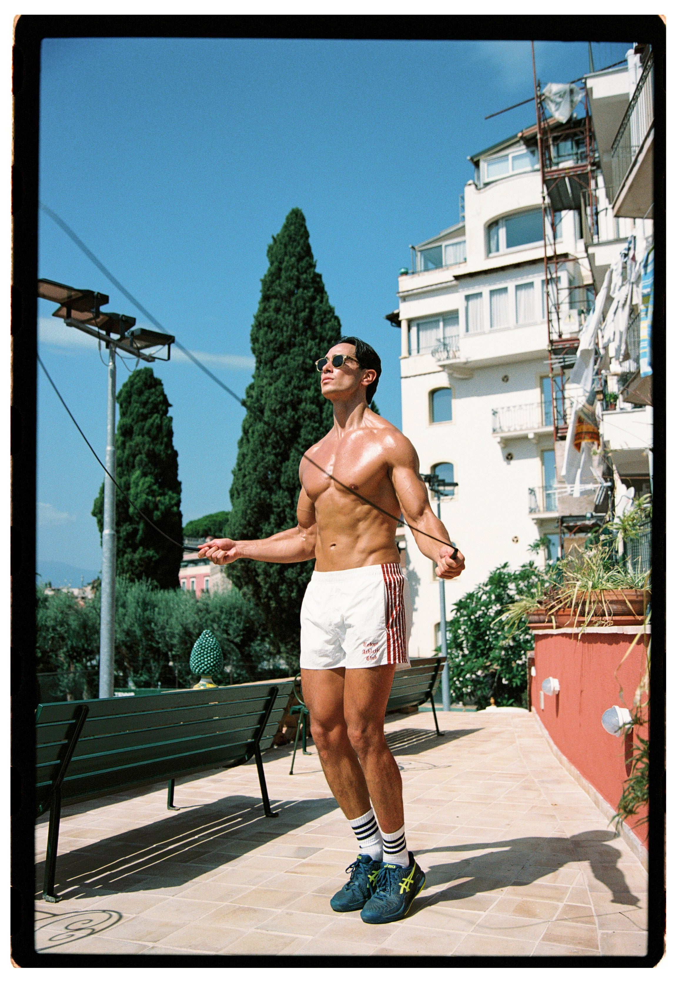 *PRE ORDER* Tokyo Athletic Club Nylon Relay Shorts(white & Red)