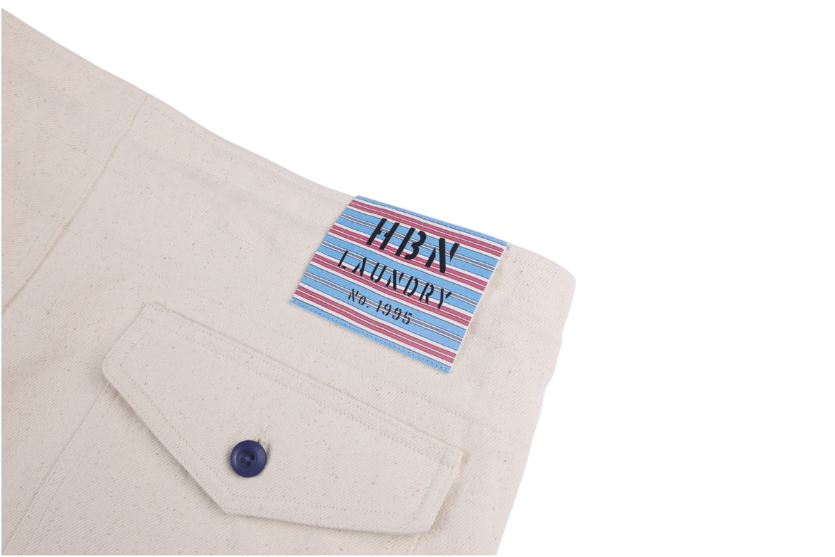 HBN Laundry 14oz Selvedge Military Jeans (Ecru)