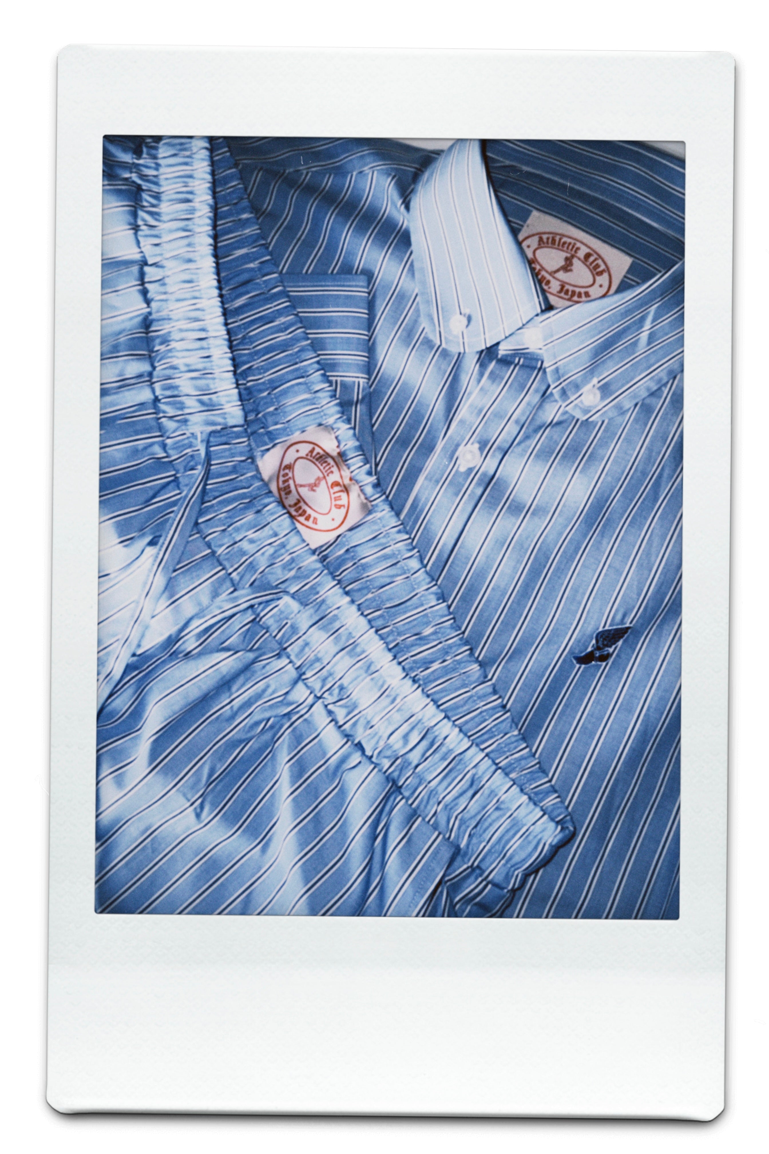 *PRE ORDER* Blue stripe poplin shorts