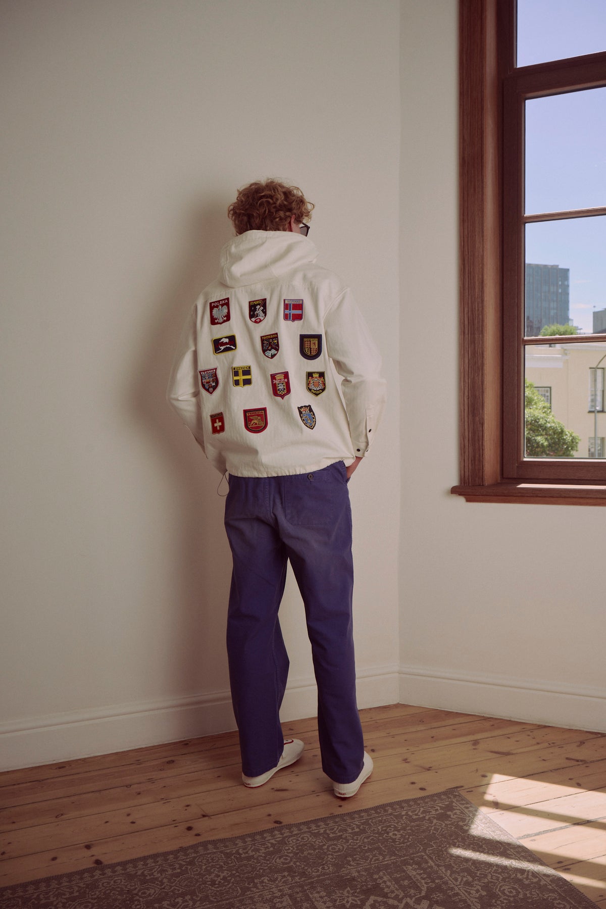 Tokyo Athletic Club Ski Jacket (White herringbone)