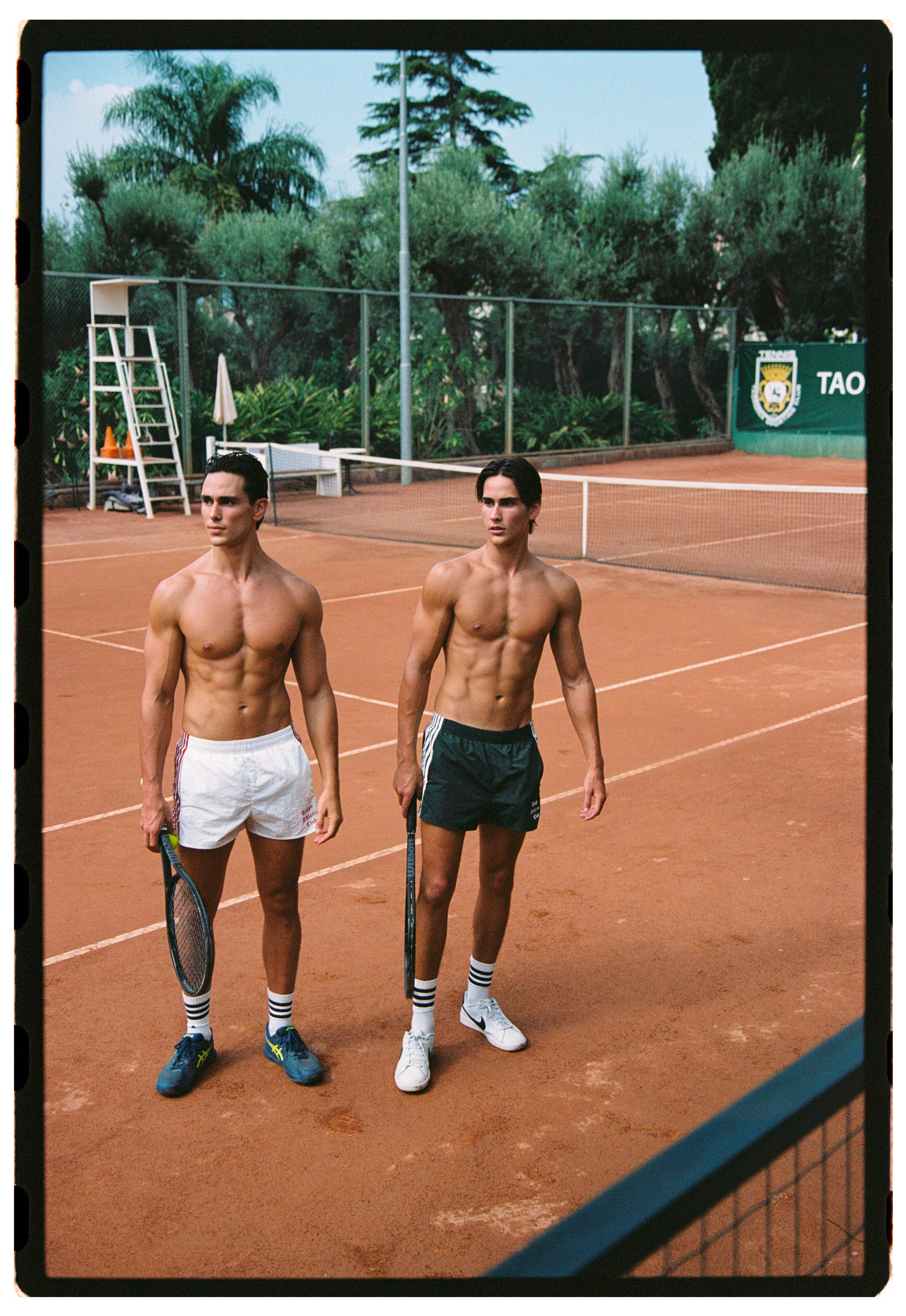 Forest Green Nylon Tennis shorts