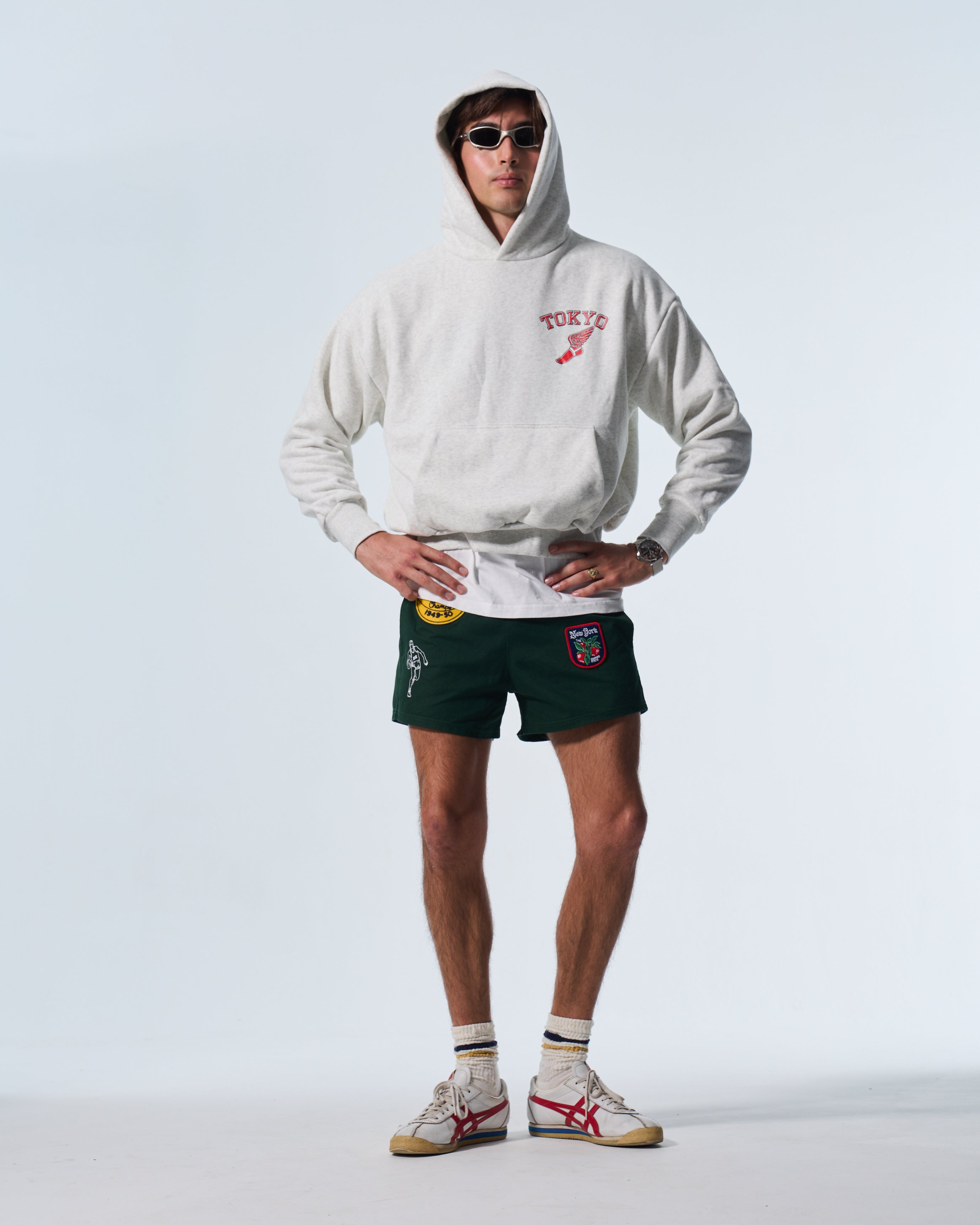 Winged foot hoodie (Grey)