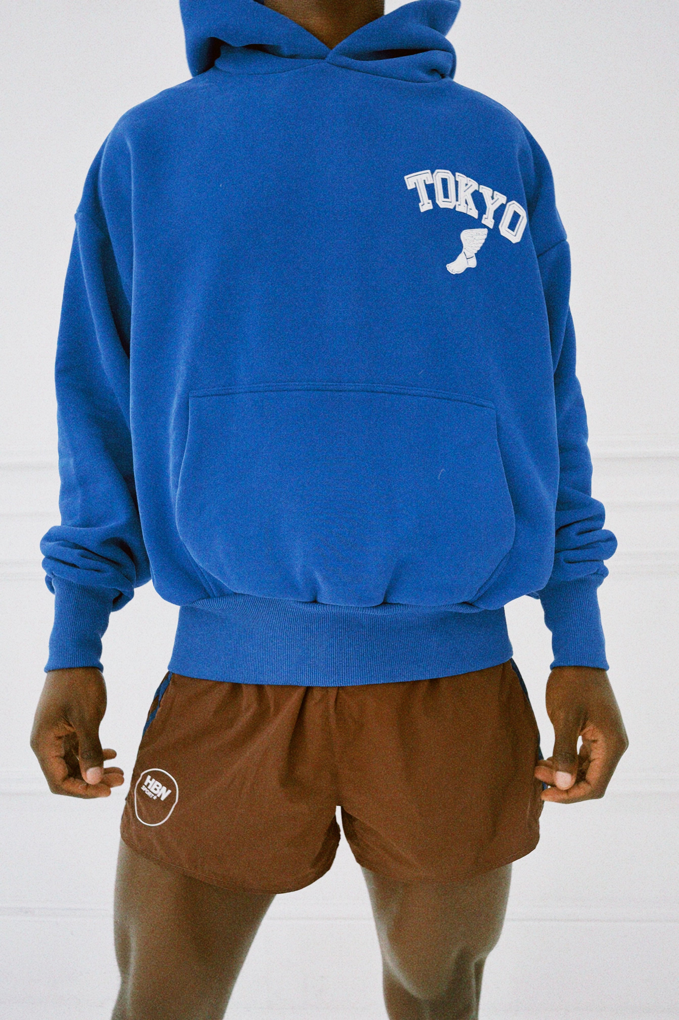 Royal Blue Winged foot hoodie
