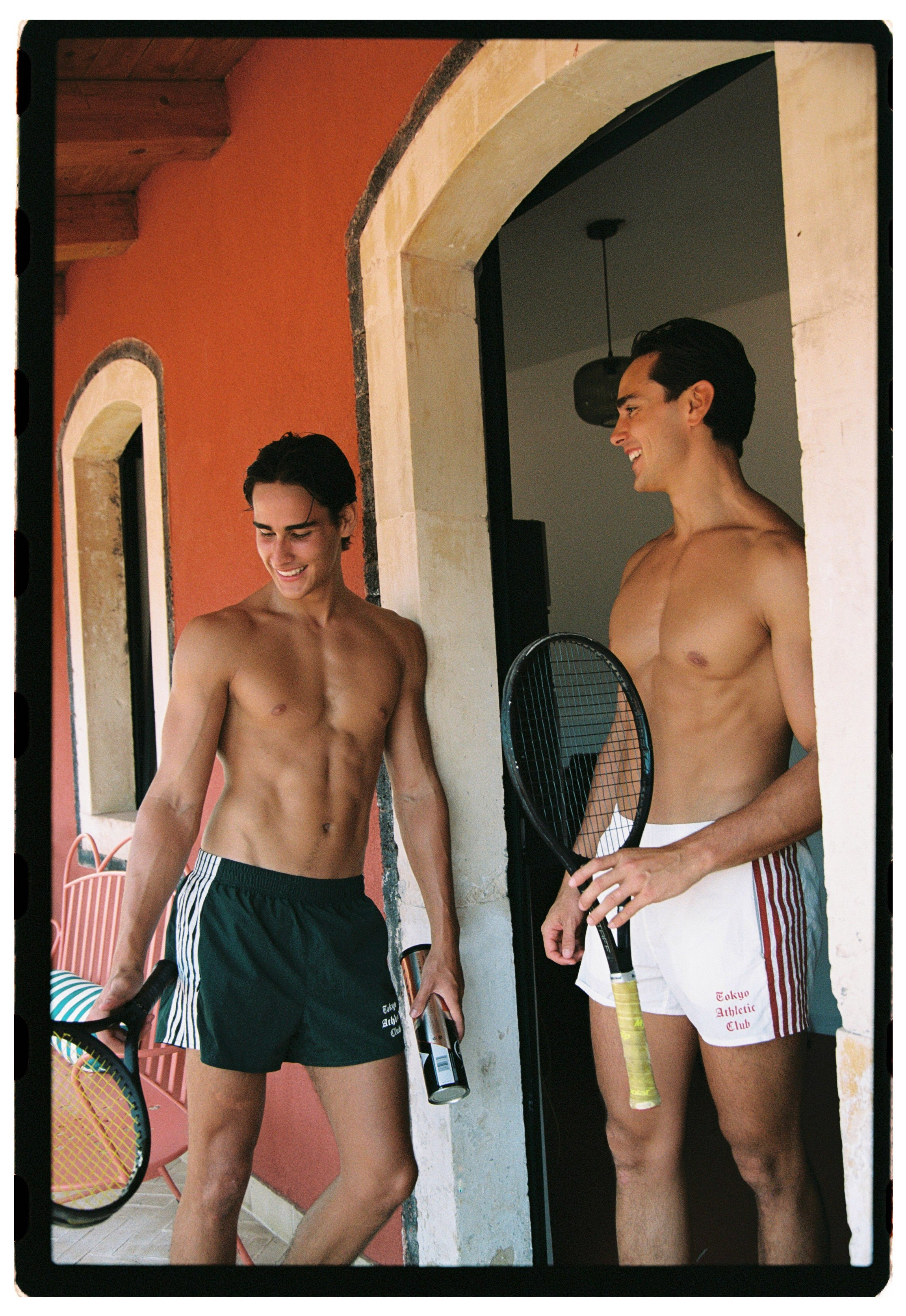 Forest Green Nylon Tennis shorts