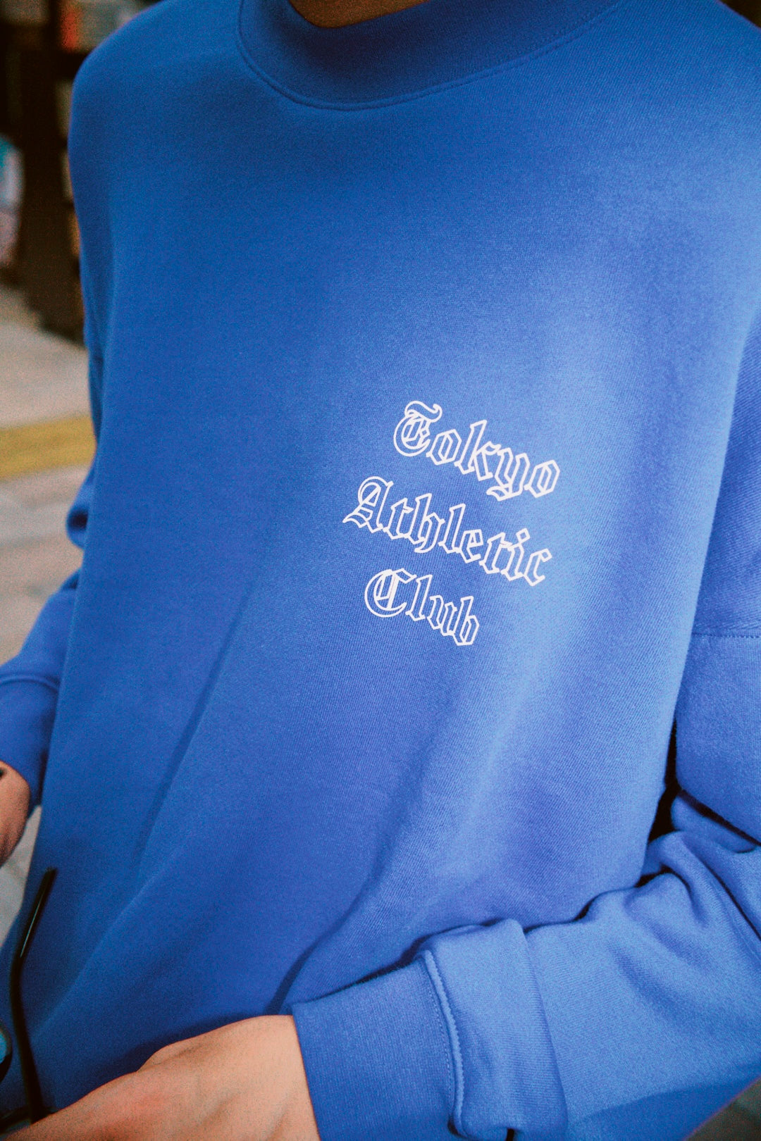 Royal Blue Drop Shoulder Crewneck