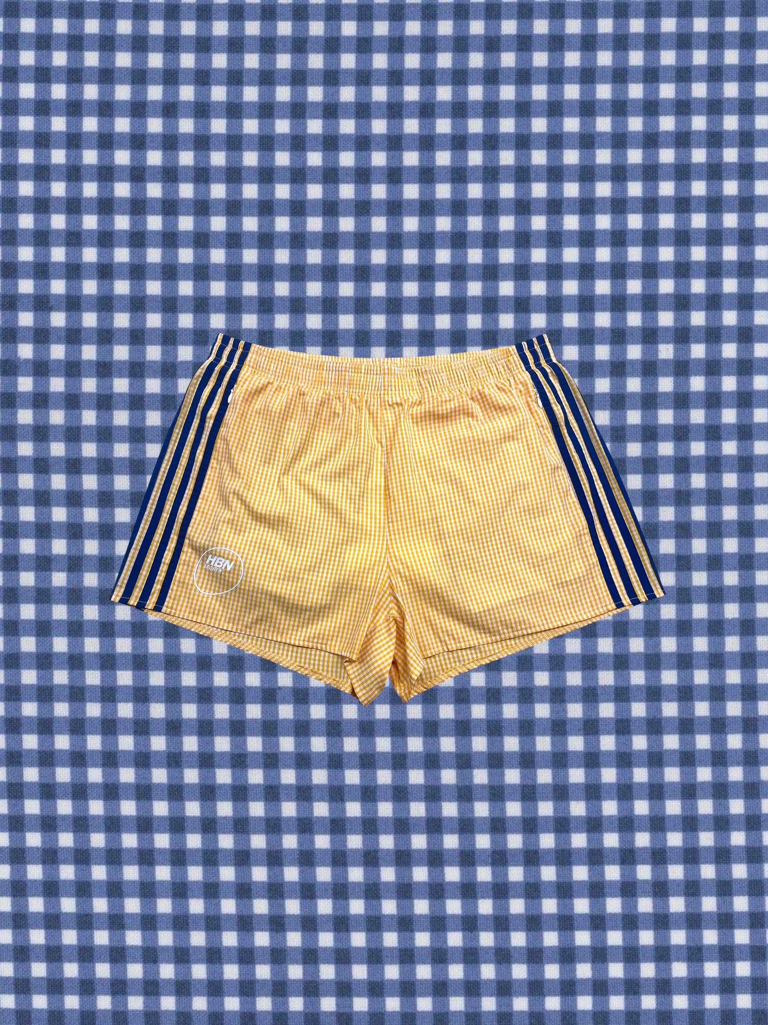 Gingham picnic shorts (Yellow & Blue