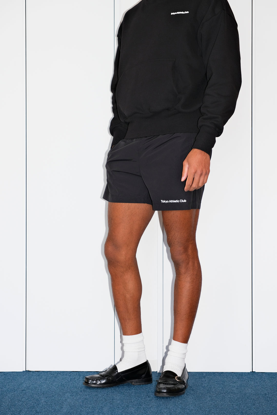 Tokyo Athletic Club nylon jogging shorts (Black)