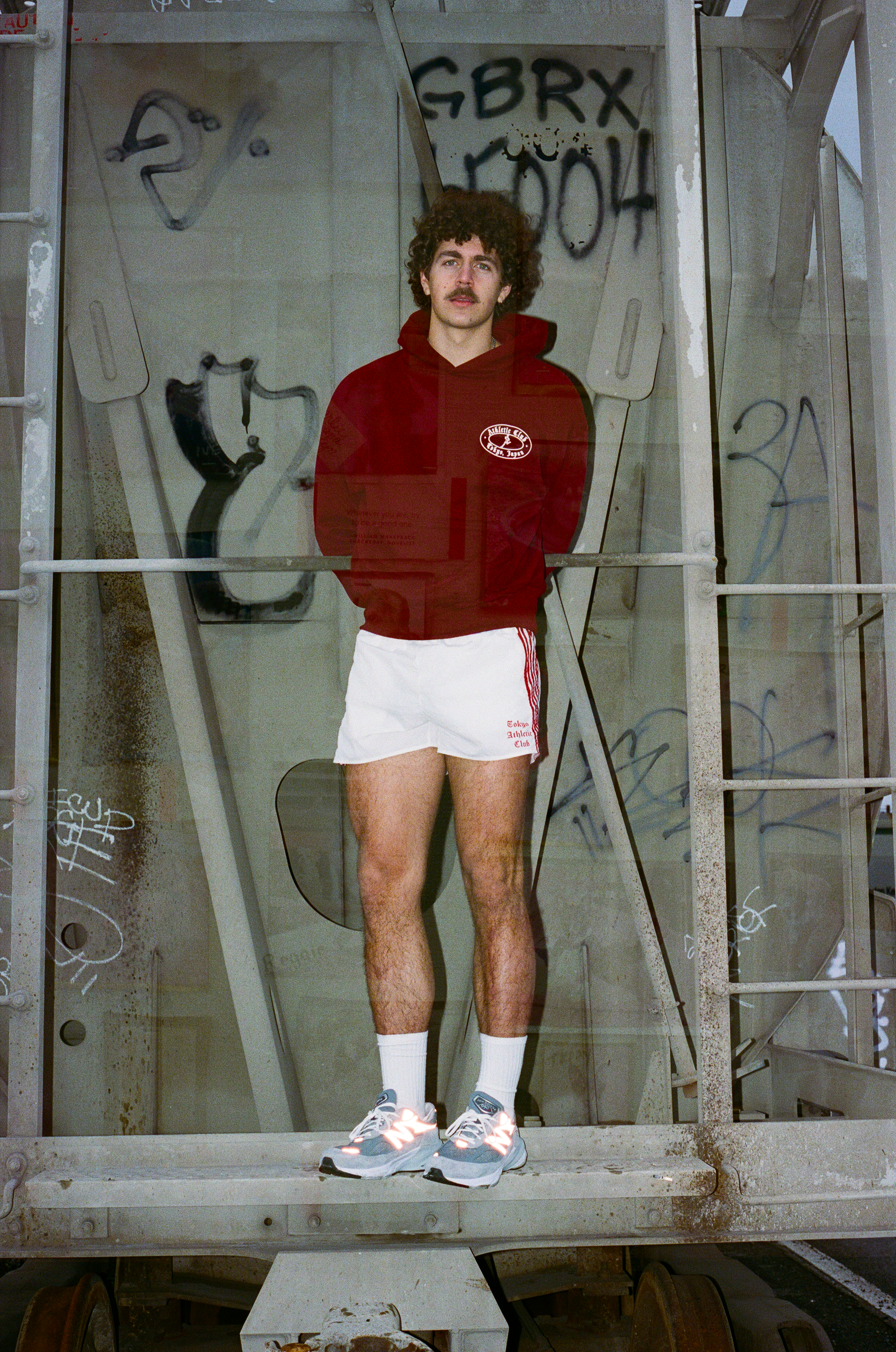 The Maroon Running Man logo hoodie