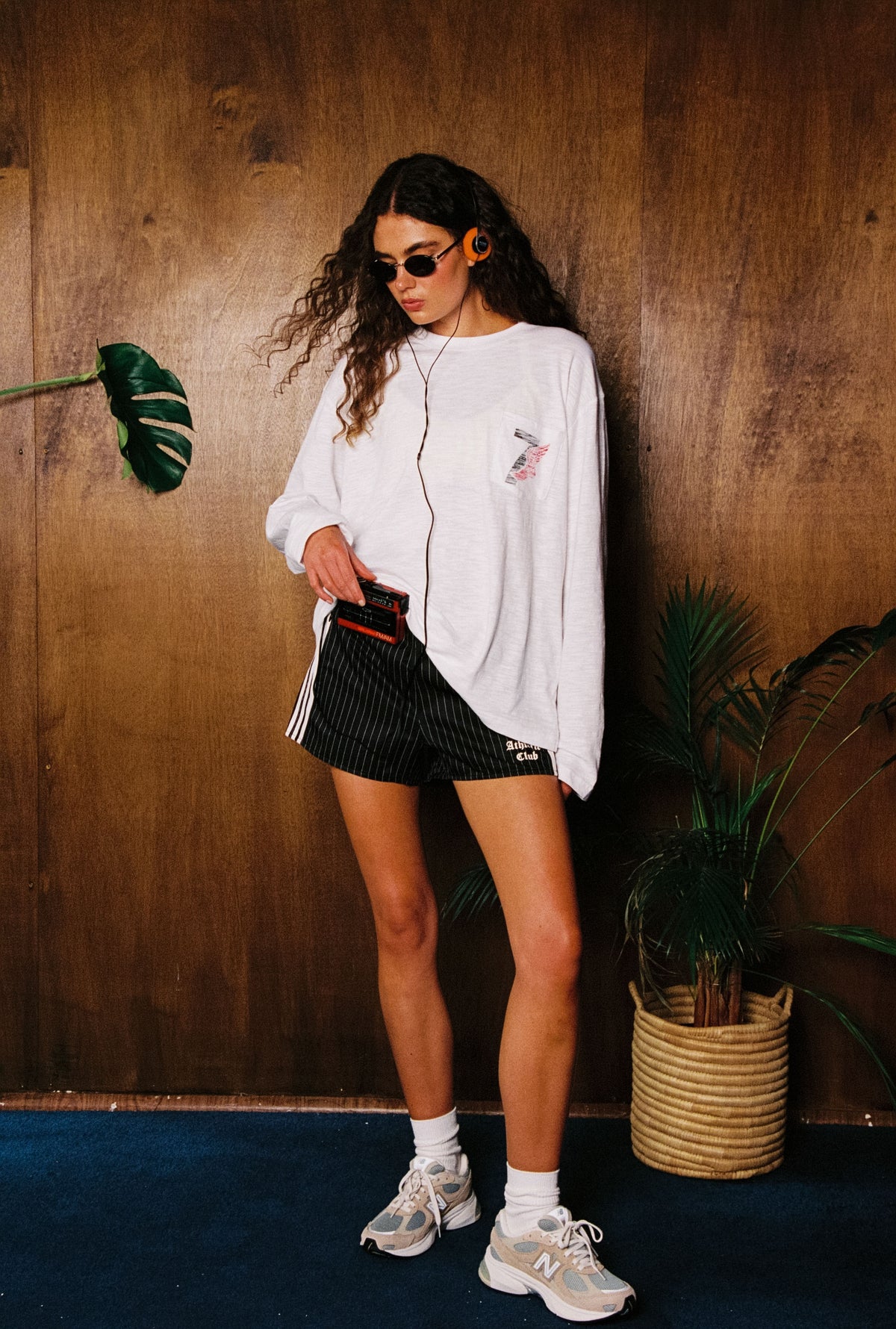 Winged foot slub cotton long sleeve (white)