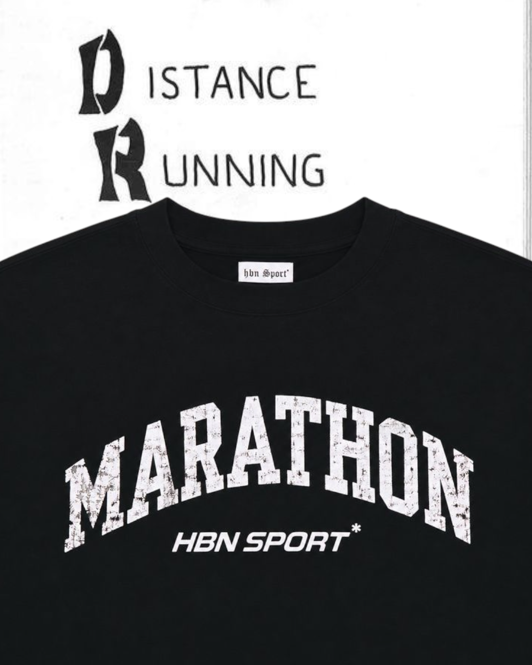 Marathon longsleeve tee (black)