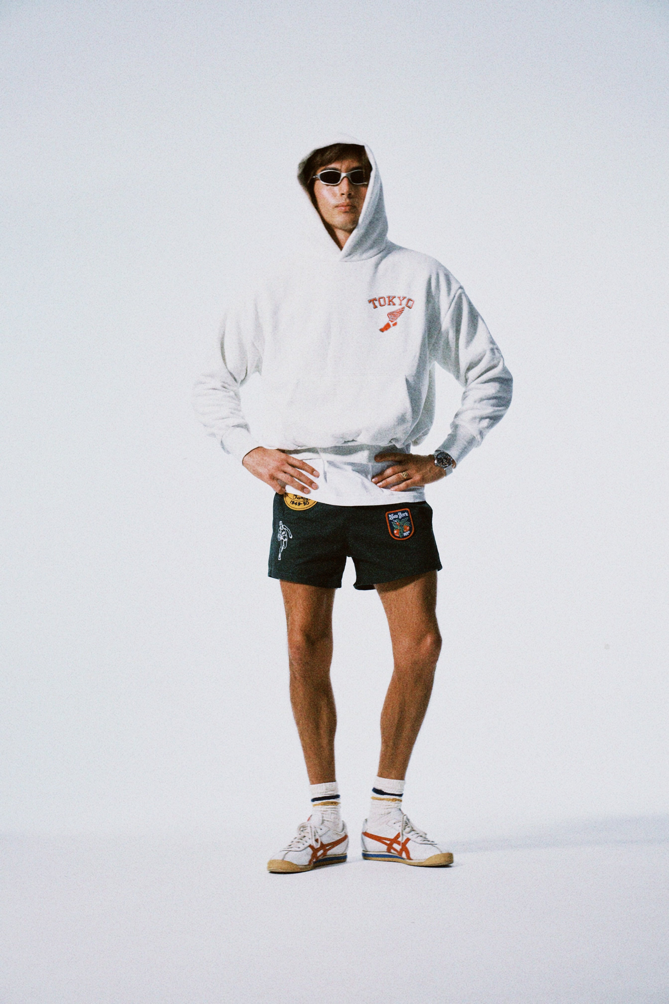 *PRE ORDER* Vintage Patch Basketball shorts (forest green)
