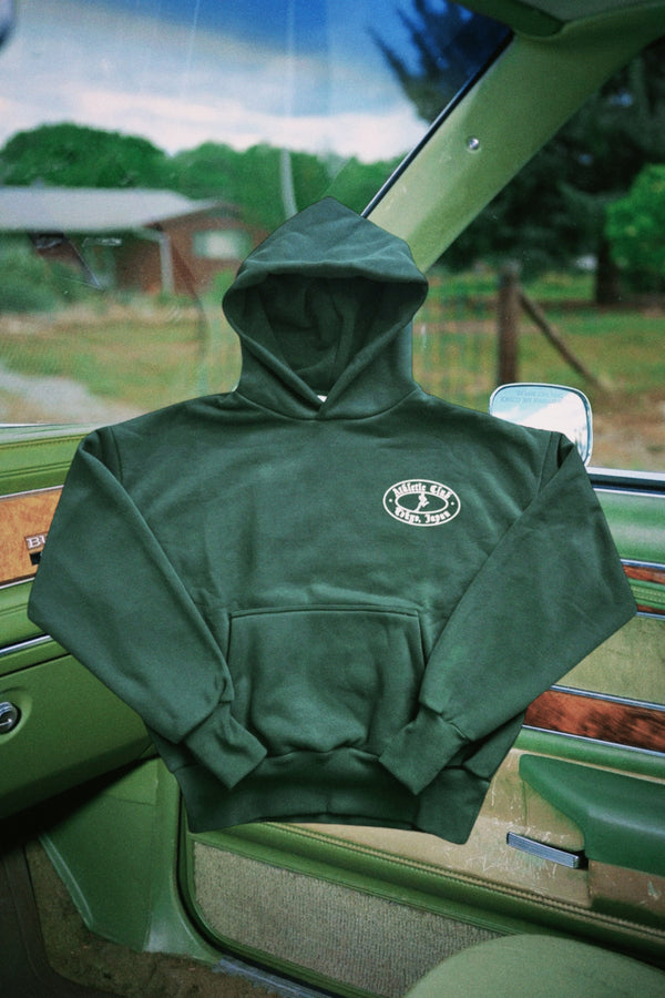 The Running Man logo hoodie (Oregon green)