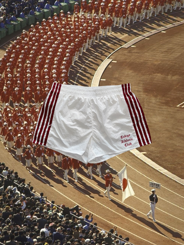*PRE ORDER* Tokyo Athletic Club Nylon Relay Shorts(white & Red)