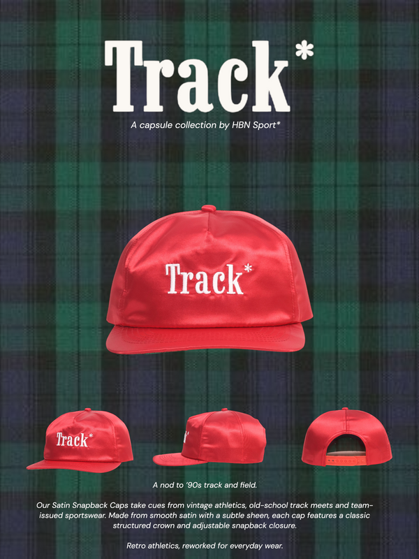 Track* Satin SnapBack (red)