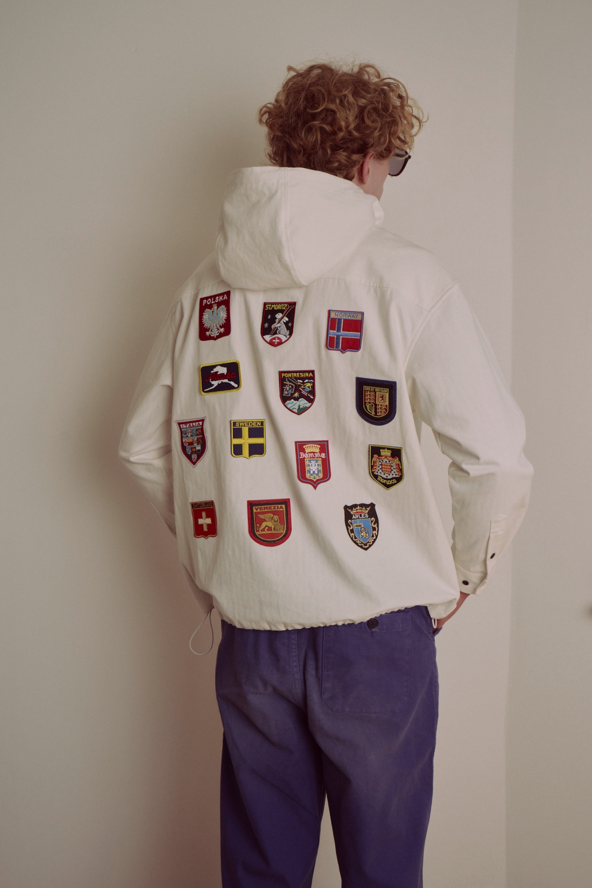 Tokyo Athletic Club Ski Jacket (White herringbone)