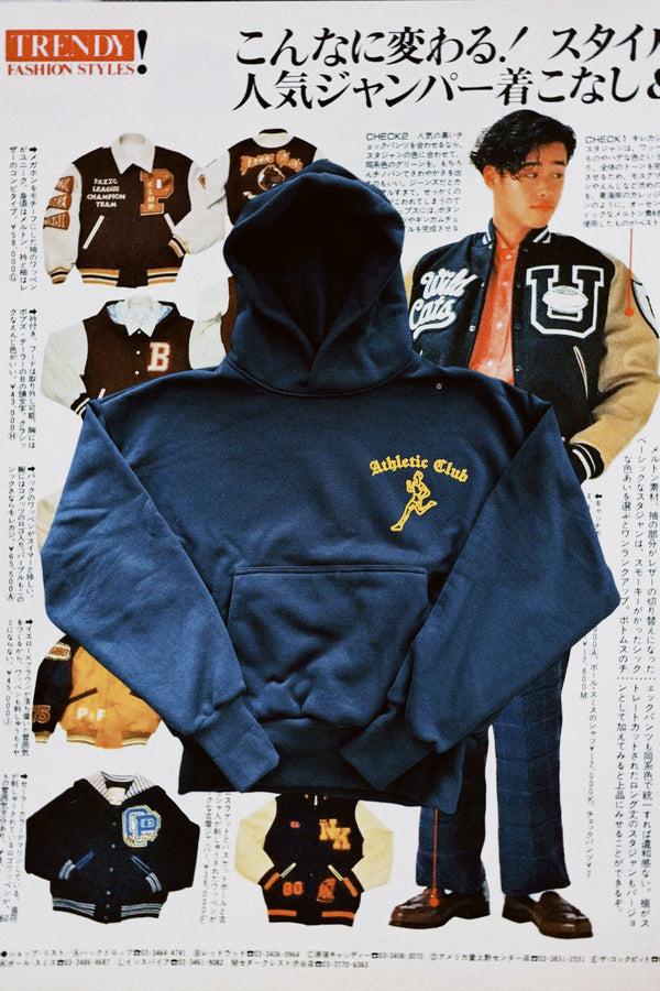 The Running man logo hoodie (Navy Blue)