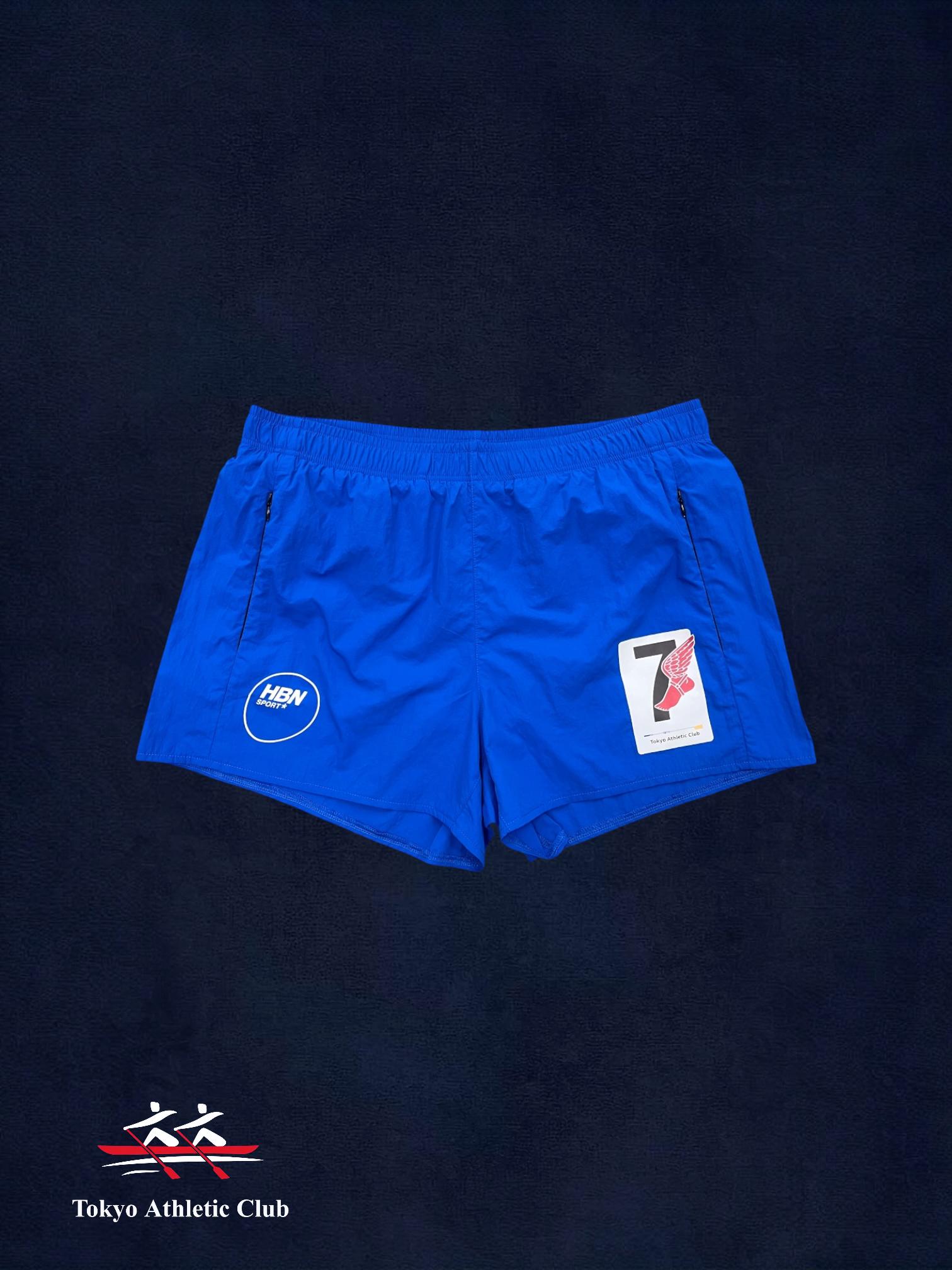*PRE ORDER* Winged foot Regatta nylon shorts (royal blue)
