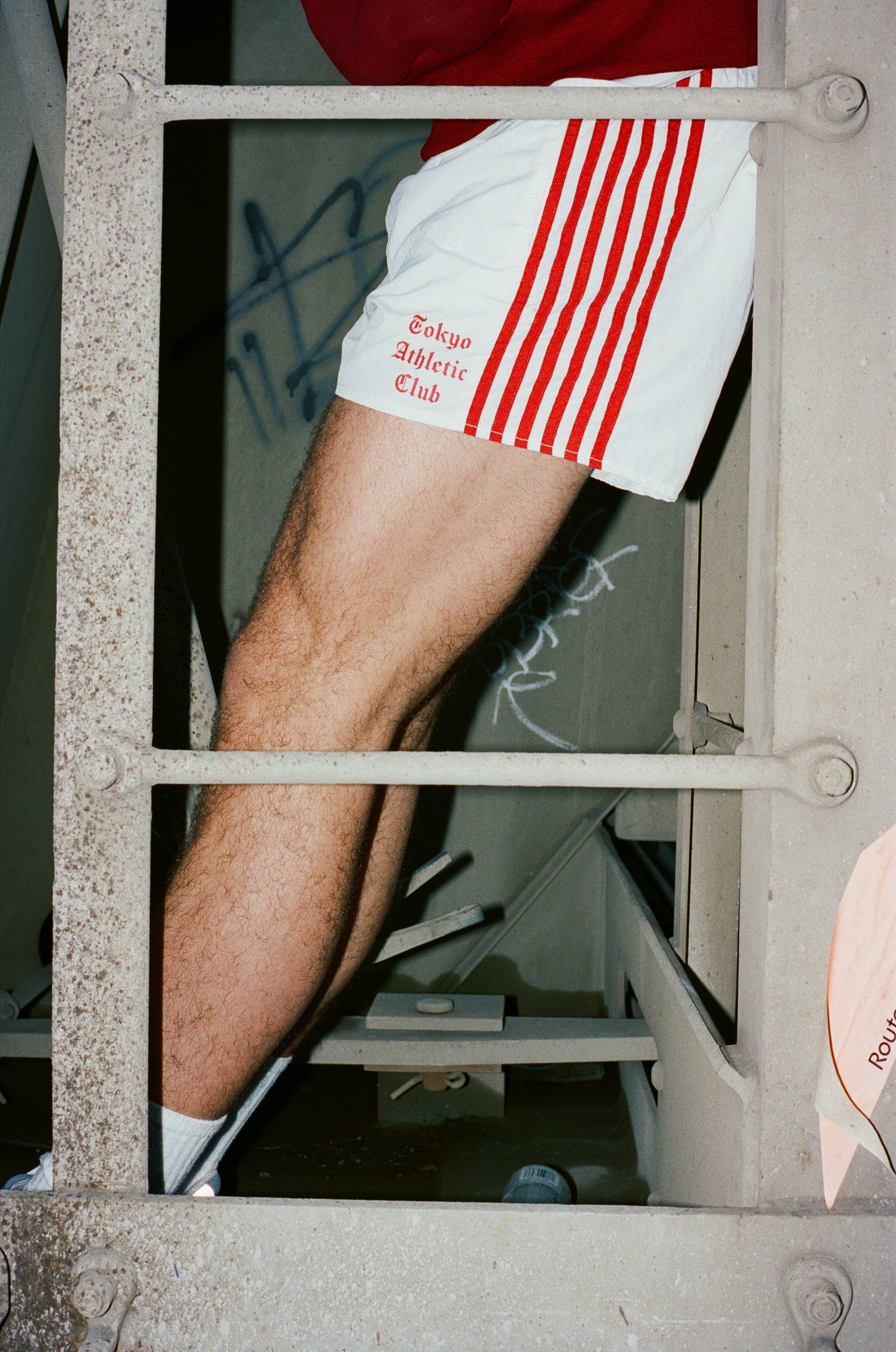 *PRE ORDER* Tokyo Athletic Club Nylon Relay Shorts(white & Red)