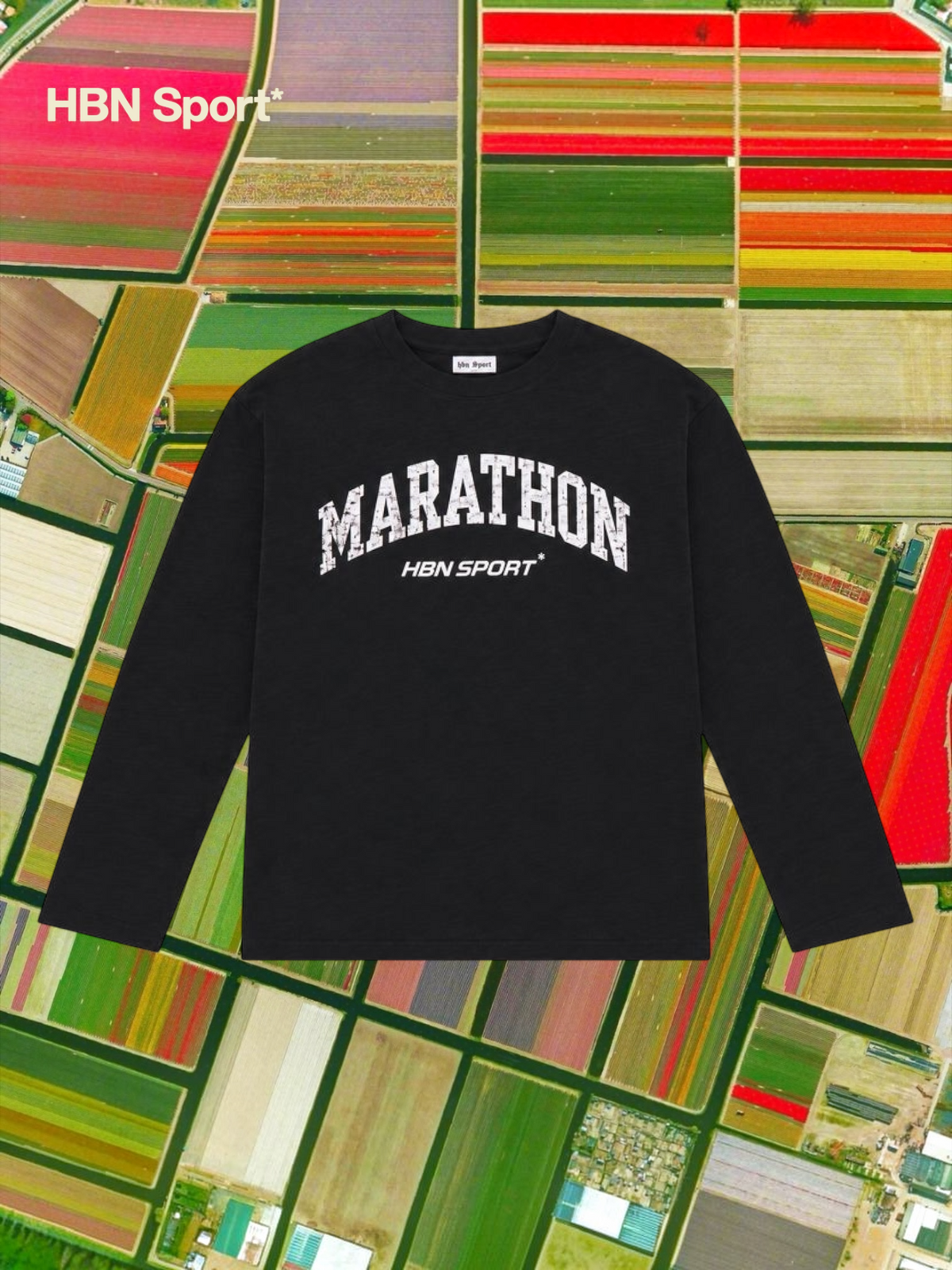 Marathon longsleeve tee (black)