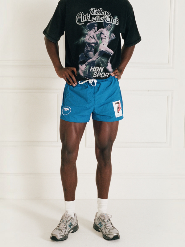 *PRE ORDER* Winged foot Regatta nylon shorts (royal blue)