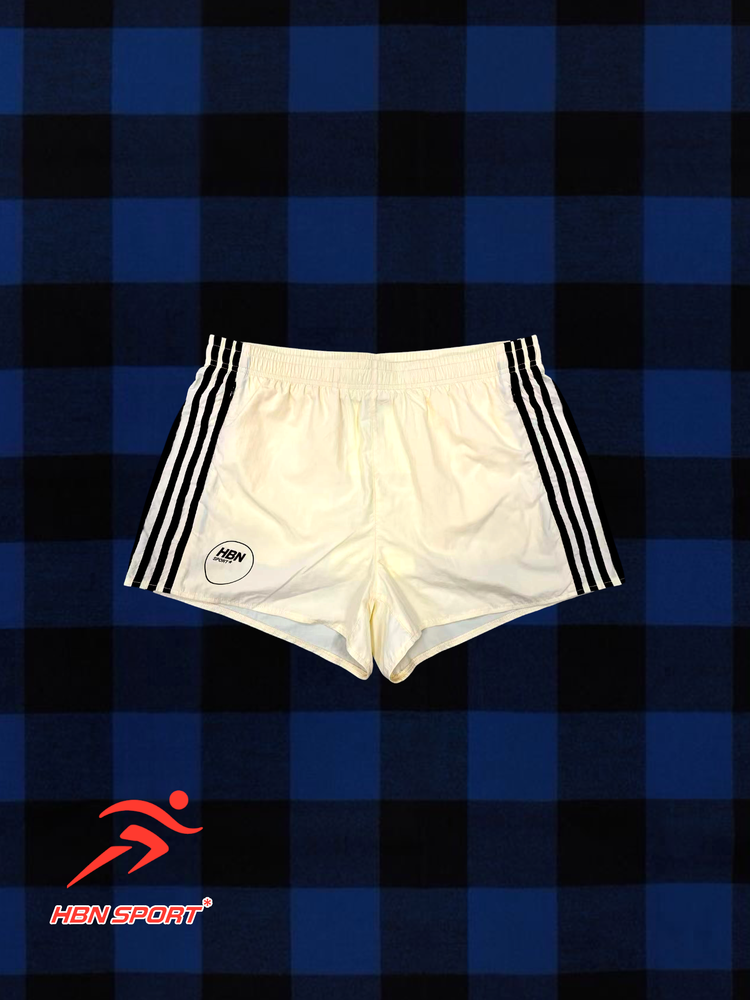 Baby Yellow Nylon track shorts