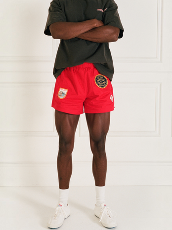 *PRE ORDER* Vintage patch volleyball shorts (red)