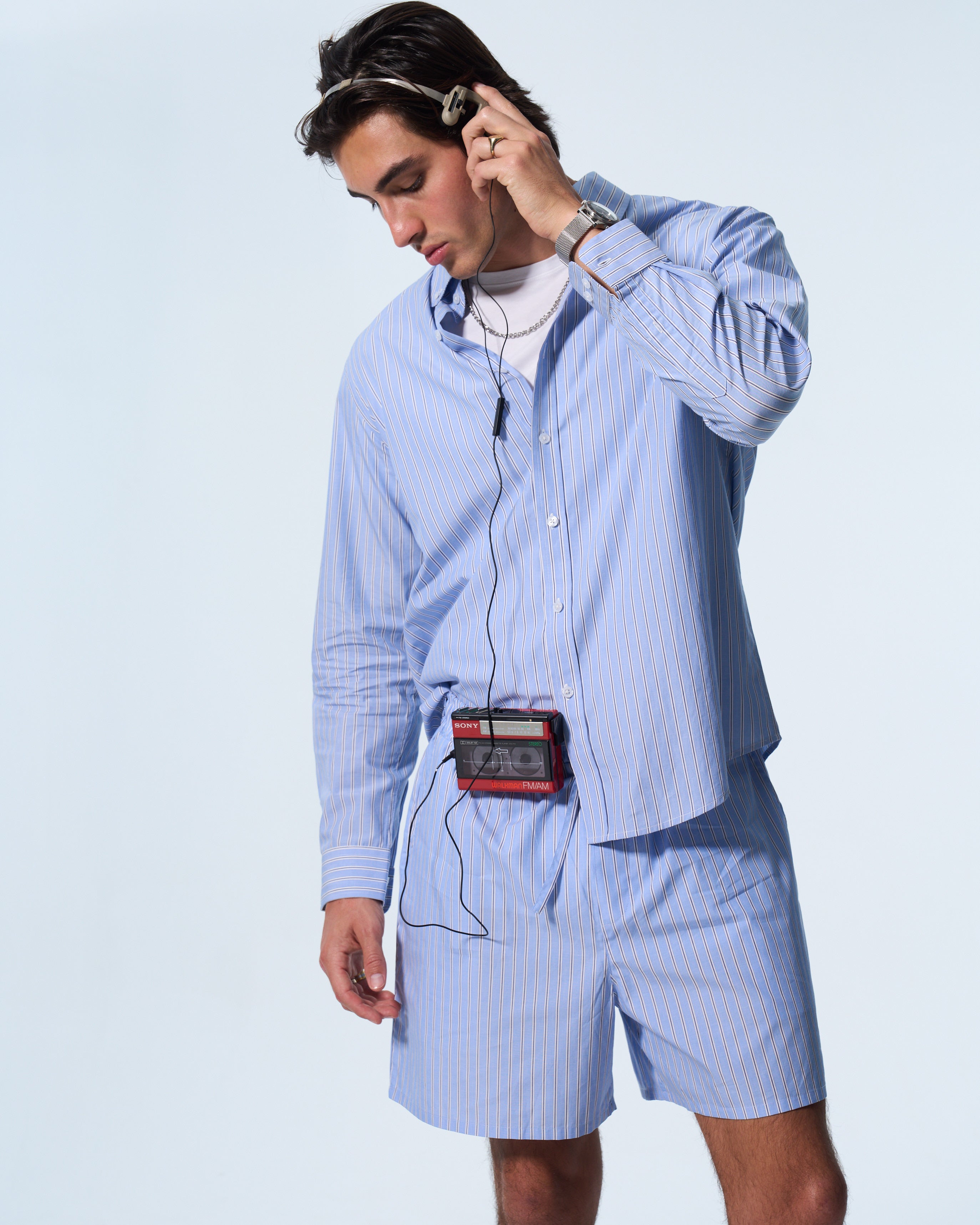 *PRE ORDER* Blue Poplin button down