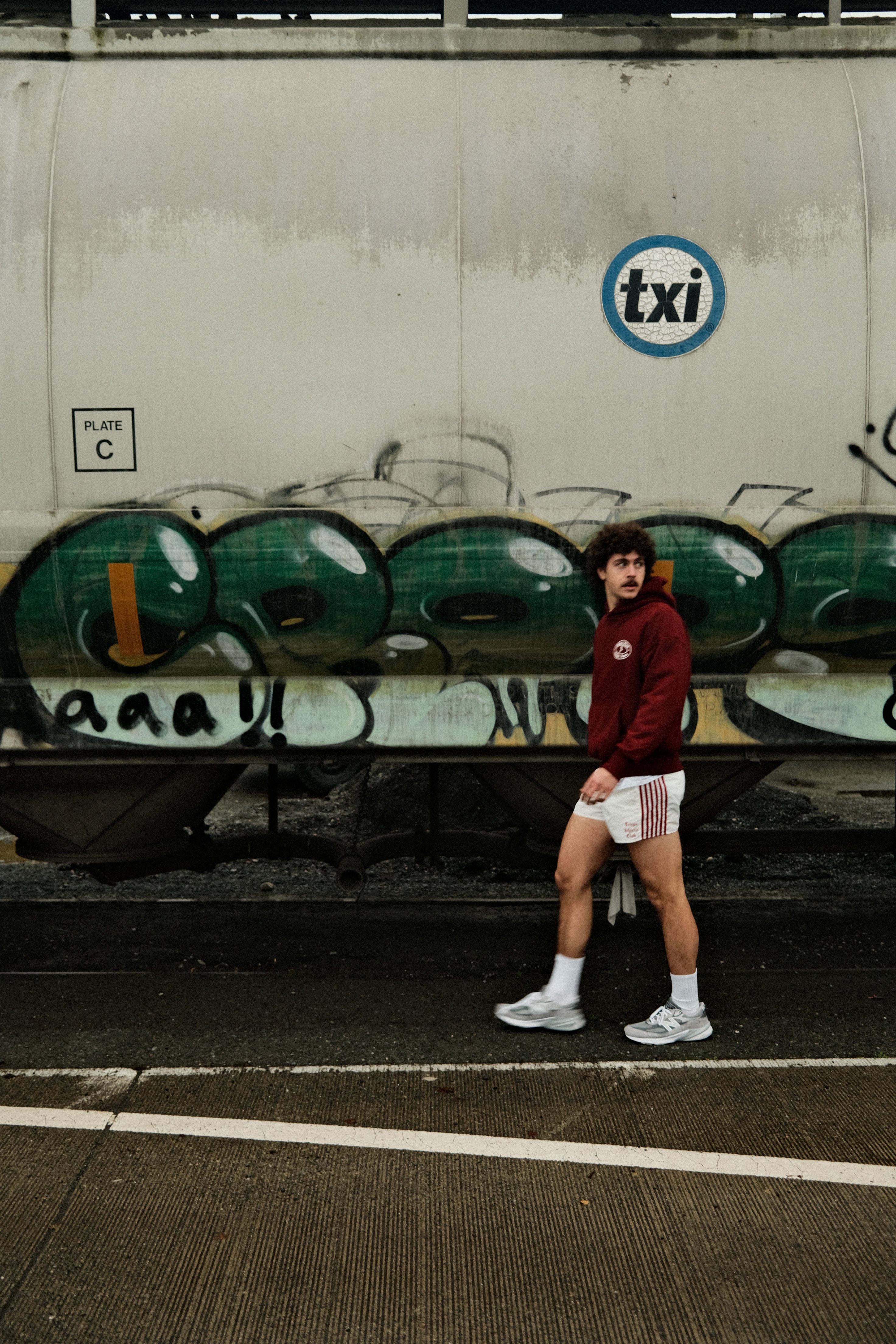 *PRE ORDER* Tokyo Athletic Club Nylon Relay Shorts(white & Red)