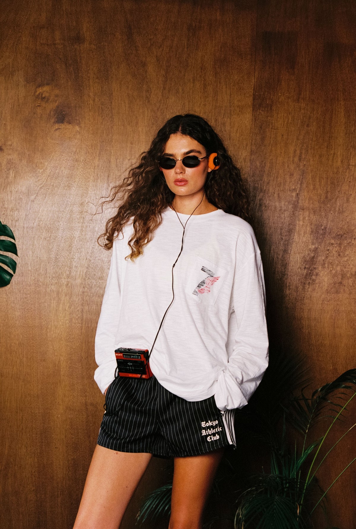Winged foot slub cotton long sleeve (white)