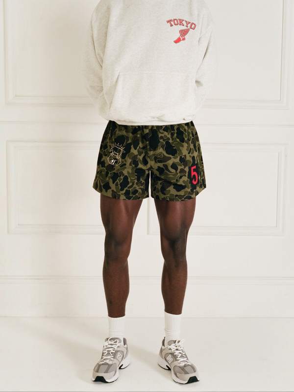 Army Gym Camo rugby shorts