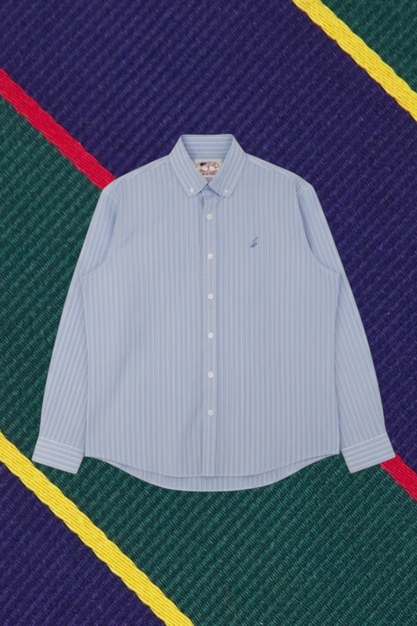 Blue Poplin button down