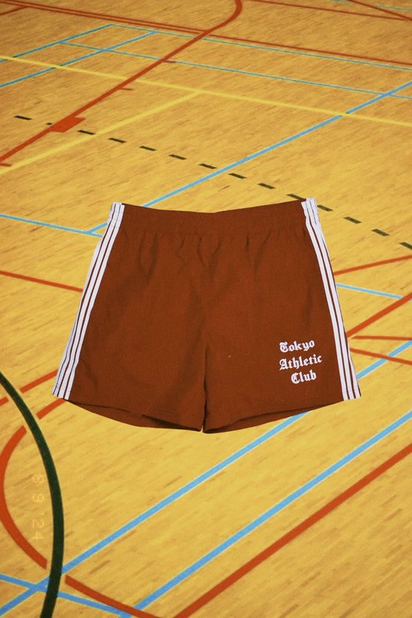 Tokyo Athletic Club Nylon Jogging Shorts (Maroon & White)