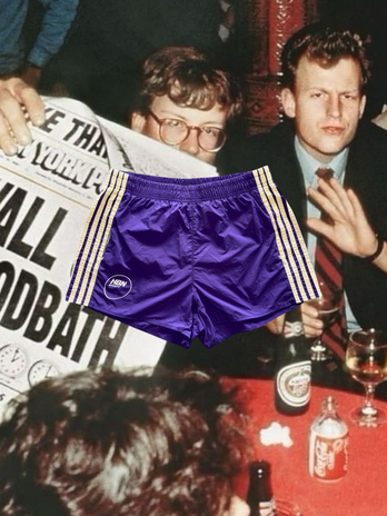 Seaside Nylon Track Shorts (Purple)
